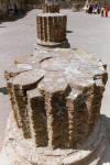 Pompei - basilica column close up